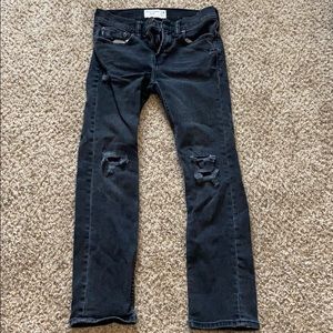 Abercrombie kids ripped jeans